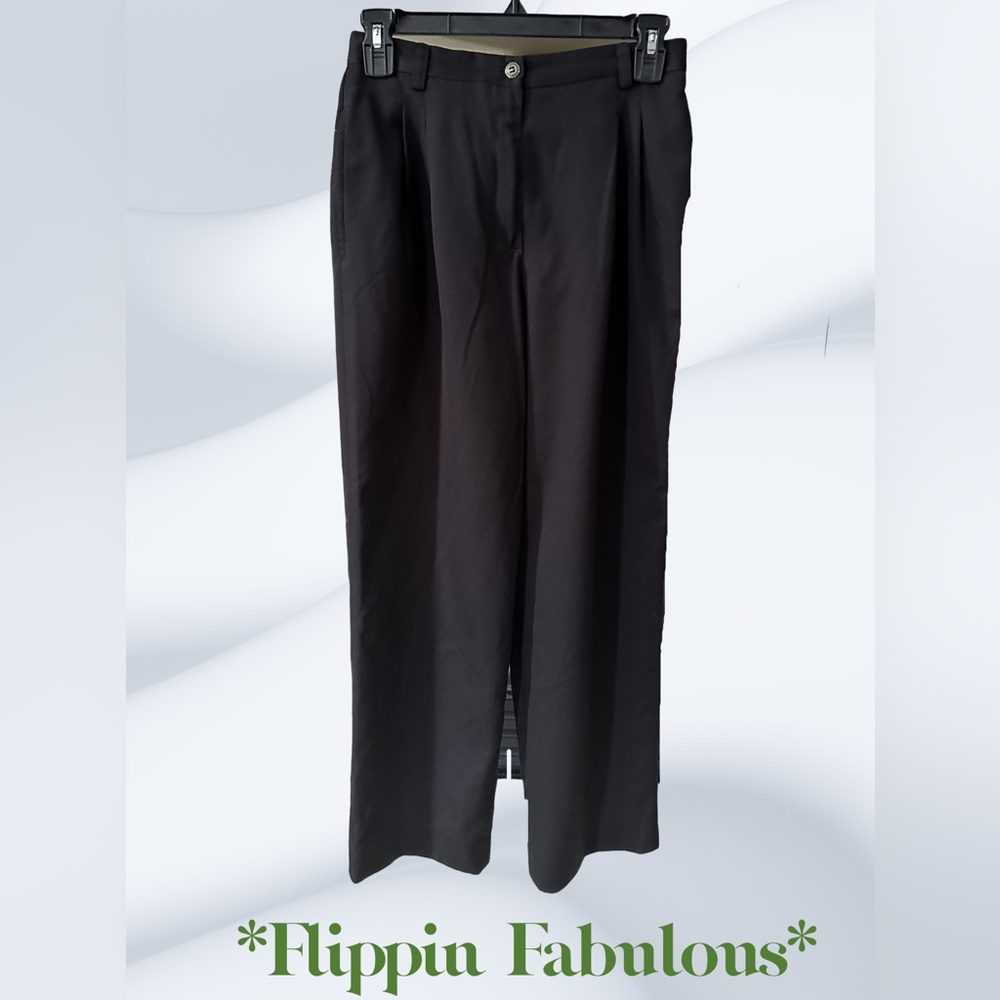 Liz Claiborne ~Vintage Petites blackHigh Rise Pants size 6p